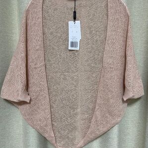 新品未使用JUSGLITTYボレロ ピンクベージュ カーディガンM