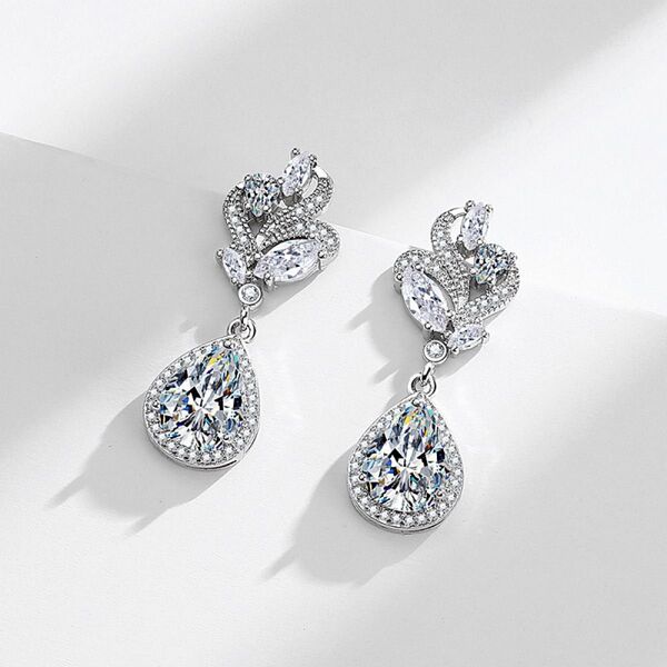 【新品】ピアス ブライダルジュエリー シルバー 結婚式 ウェディングフォト