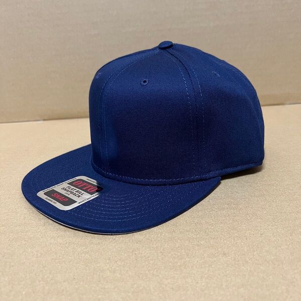 OTTO コットンツイルフラットバイザーキャップ ネイビー 紺色 NAVY オットー 帽子 無地 野球帽