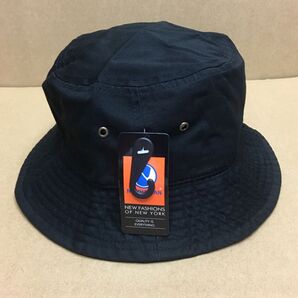 NEWHATTAN ツイルコットン ブラック S/Mサイズ バケットハット バケハ ニューハッタン 帽子 黒 BLACK 無地