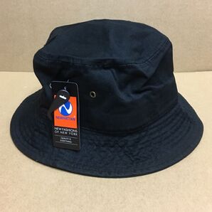 NEWHATTAN ツイルコットン ブラック L/XLサイズ バケットハット バケハ ニューハッタン 帽子 黒 BLACK 無地