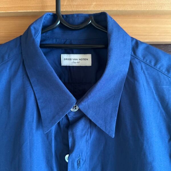 最安 ドリスヴァンノッテン DRIES VAN NOTEN レギュラーカラーシャツ 半袖 綿 ハーフスリーブ トップス 44