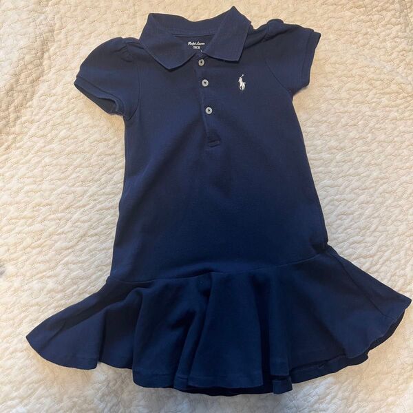 POLO ラルフローレン★ペプラム ポロ ワンピース 18M/85サイズ