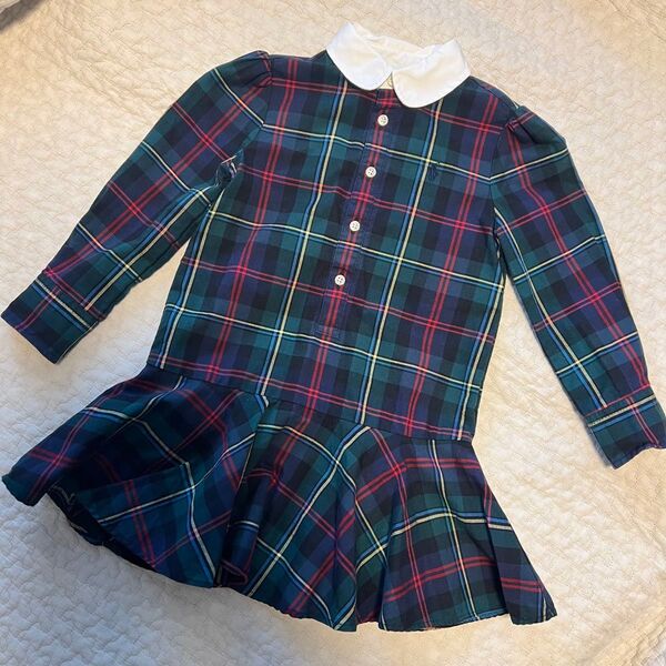 POLO ラルフローレン★チェック柄ワンピース 3T/100サイズ 90サイズの子から