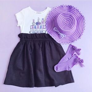 新品タグ付★ANNA SUI mini★コスメTシャツドッキングワンピース