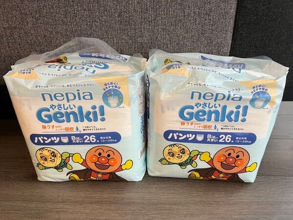 ネピアGENKI!アンパンマン おむつBIGより大きい 26枚入×2パック 52枚