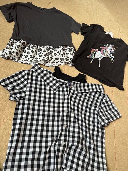 女の子 トップス 120 130 半袖Tシャツ