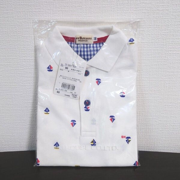 新品 ミキハウス 半袖 ポロシャツ 90