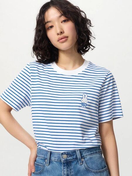 miffy × UNIQLO コラボTシャツ 青ボーダー