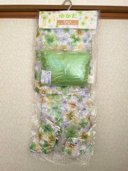 ティンカーベル 新品 浴衣 レディース 花柄 大人 セット ディズニー プリンセス 巾着 帯 着物 グッズ 帯