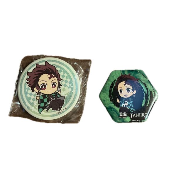 鬼滅の刃 竈門炭治郎 缶バッジ2個セット