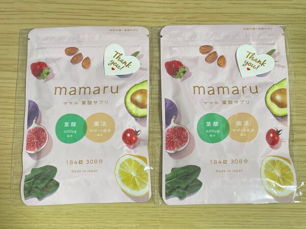 mamaru 葉酸サプリ 2袋 ママル