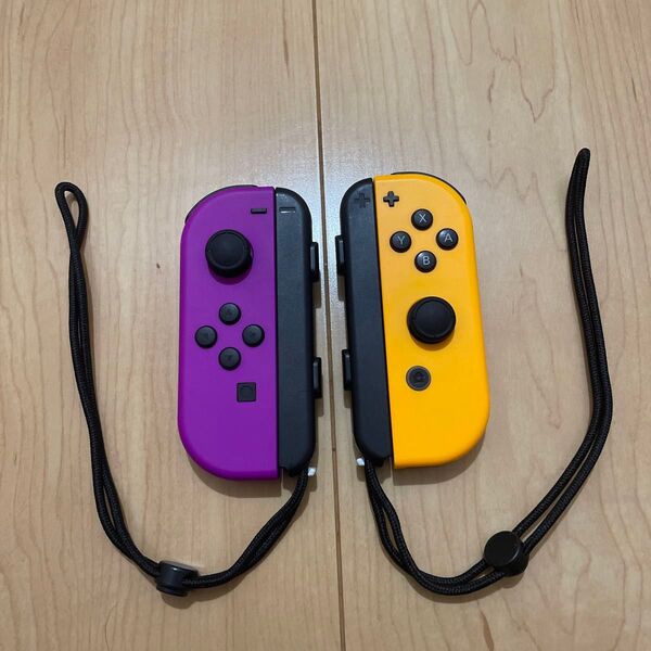 Switch Joy-Con ジョイコン L.Rパープル 、オレンジ【2】