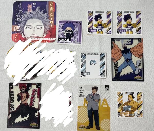 僕のヒーローアカデミア ヒロアカ 心操人使 切島鋭児郎 砂糖力道 葉隠透 障子目蔵 列伝 アートコースター クリアカード 原画展