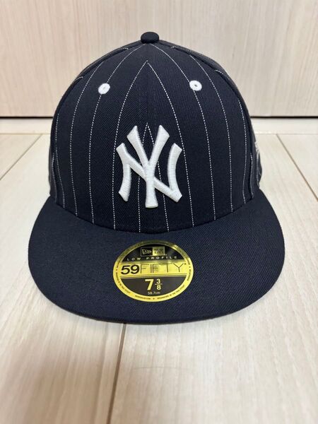 NEW ERA 59FIFTY 7 3/8 LP NY ネイビー ストライプ