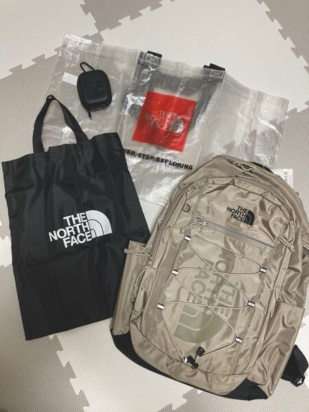 未使用 ノースフェイス リュック 30L THE NORTH FACE WHITE LABEL ベージュ おまけ付き