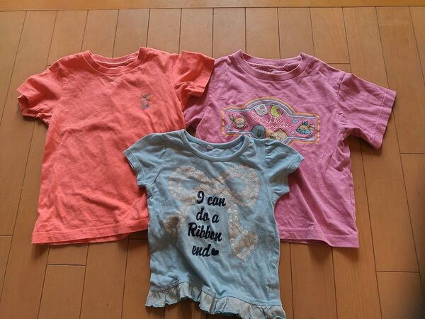 95.100㌢ユニクロ半袖T シャツ キッズ 女の子 トップス 半袖すみっコぐらし ミニオンズ