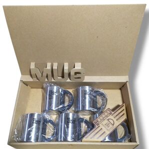 Hi TECK MUG ダブルステンレス マグカップ 5個セット