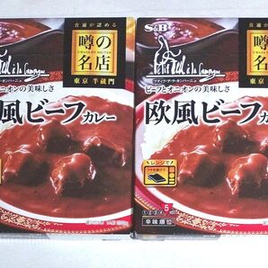 S&B 噂の名店 欧風ビーフカレー辛口 2個セット