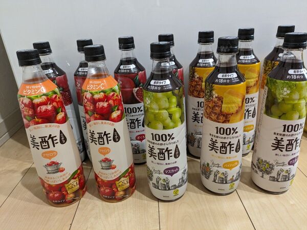 ミチョ 900ml×12本 希釈用 アセロラ マスカット パイン ザクロ 美酢