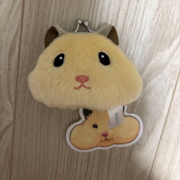 助六の日常 キンクマ ハムスター ぬいぐるみがまぐち ポーチ がま口