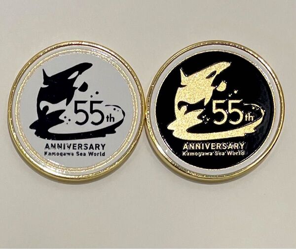 【新品】鴨川シーワールド 開業55周年 限定 記念メダル 2種セット 茶平工業