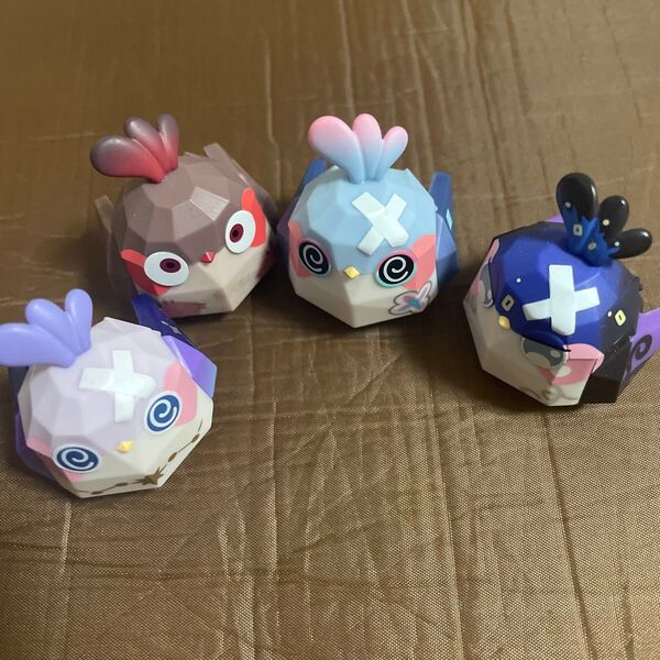 崩壊 スターレイル 4種 折り紙の小鳥 フィギュアシークレット、三月なのか、ジェイド、ロビン