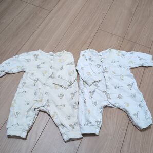 ロンパース 60cm 双子セット Cottoli