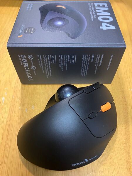 ProtoArc EM04 トラックボールマウス ブラック