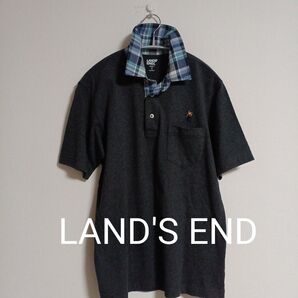 【即日発送】ほぼ未使用品。LAND'S END 半袖ポロシャツ ゴルフウェア