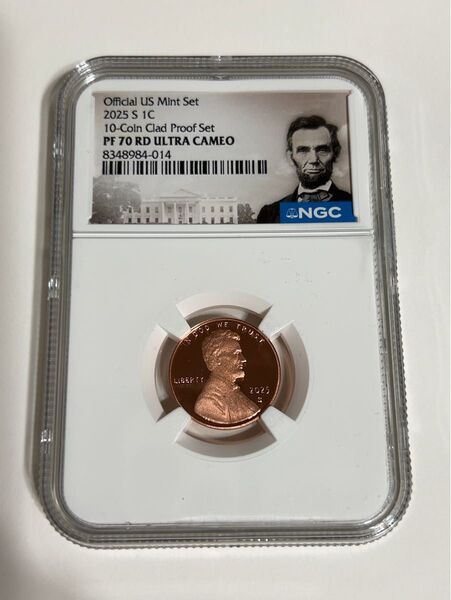 2025年 1セント Sミント NGC最高鑑定 PF70 RD ULTRA CAMEO