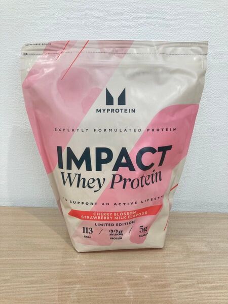 マイプロテイン ホエイプロテイン 桜ストロベリークリーム 1kg