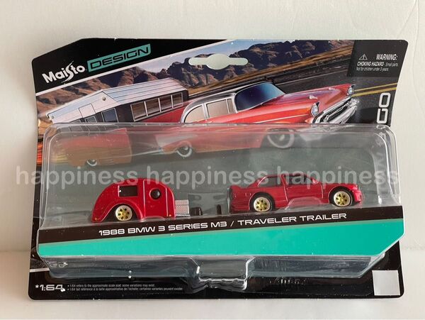 Maisto マイスト 1/64 1988 BMW M3 /トラベラー トレーラー 新品未開封