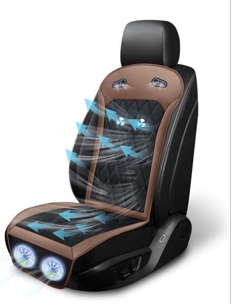 クールシート 乗用車用 2025【無段階風量調整 DC12V/24V対応 立体通気孔】カ