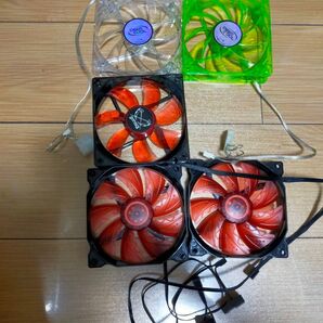 PCケースファン led 120mm 5個セット