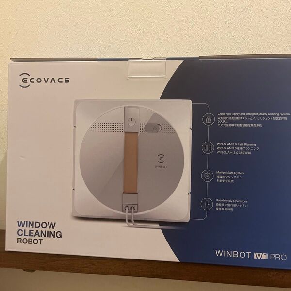 【窓掃除から解放】 ECOVACS (エコバックス) W1 PRO窓掃除 ロボット WINBOT 窓用 ロボット掃除機