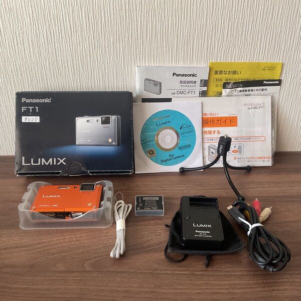 ●Panasonic LUMIX DMC-FT1 デジタルカメラ オレンジ●