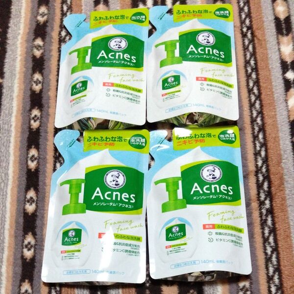 アクネスメンソレータム アクネス ふわふわ泡洗顔 詰替用 140mL×4