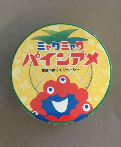 関西大阪万博限定 エキスポ ミャクミャク パインアメ 丸缶 飴EXPO2025