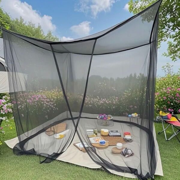 ◆2mボックスタイプ◆夏蚊帳 キャンプ アウトドアにも 大型防虫ネット