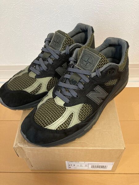 Stone Island × New Balance 991V2 "Black"27.5cm