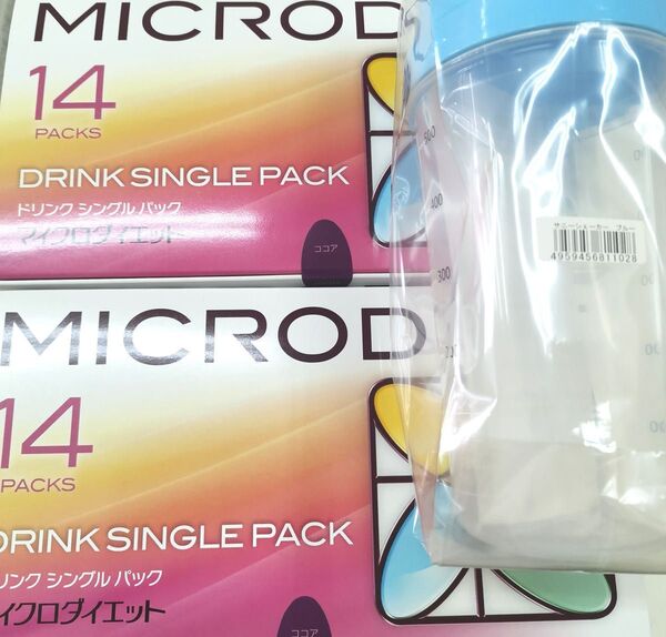 マイクロダイエット ココア味ドリンク 2箱 シェーカー付 新品未開封