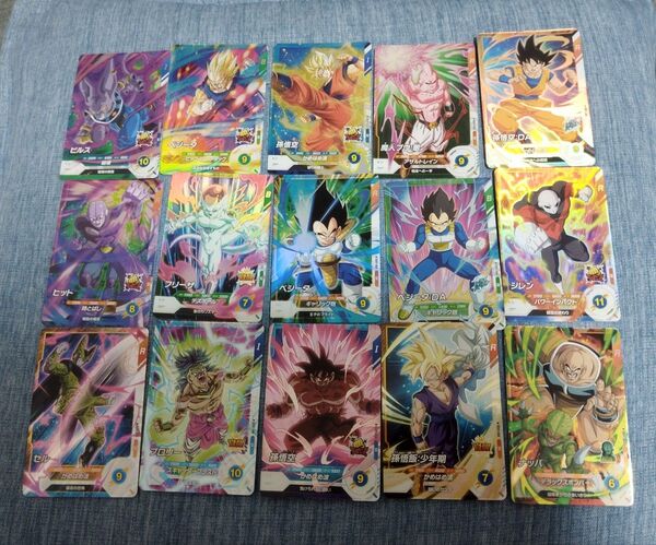 ドラゴンボールスーパーダイバーズ 1弾SR全15種、2弾SR全15種、3弾SR全13 種 & PUR全4種 のセット