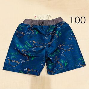 【新品】イオン サーフパンツ 恐竜 ブルー 100cm