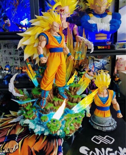 ドラゴンボール孫悟空スーパーサイヤ人3フィギュア 超サイヤ人2フィギュア