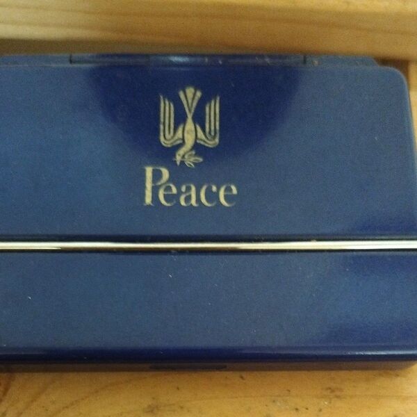 Peace タバコケース 小物入れ ケース ブルー 青
