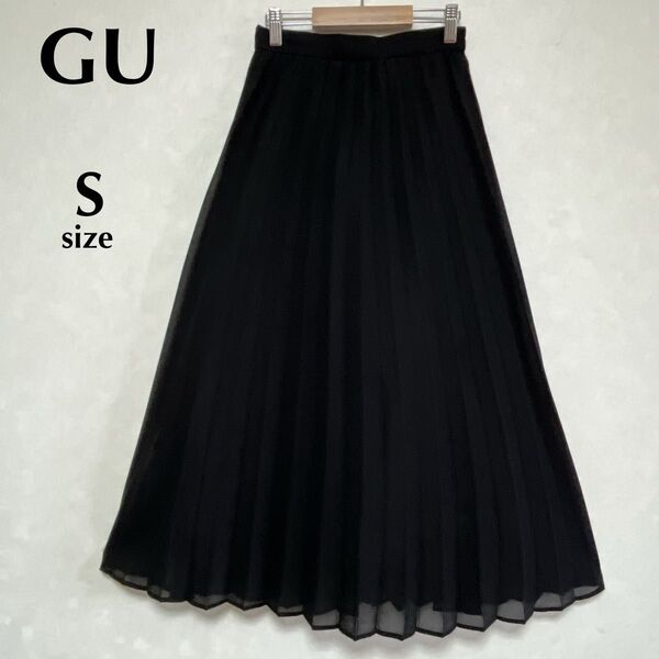 GU ジーユー S 美品 プリーツロングスカート