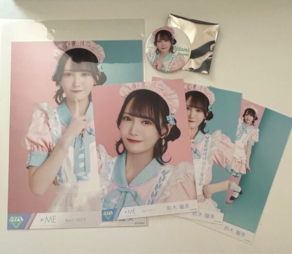 ≠ME ノイミー 鈴木瞳美 生写真 ビッグ生写真 缶バッジ ダイナー衣装