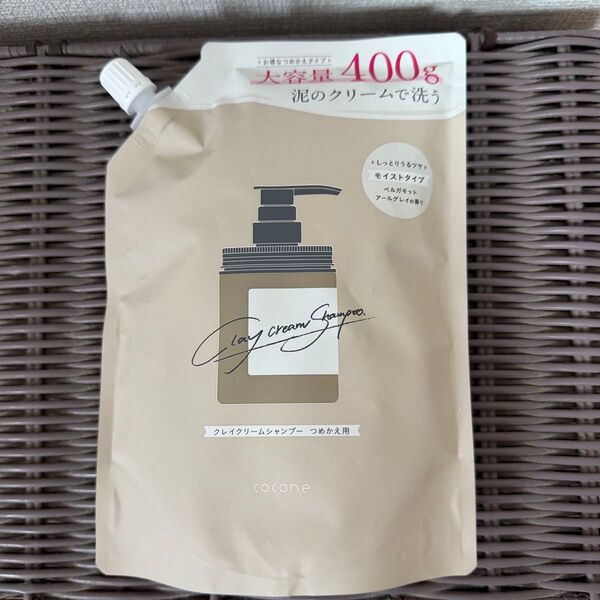 cocone クレイクリームシャンプー 400g 詰め替え用