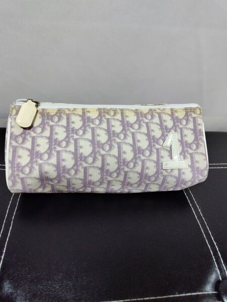 Christian Dior ディオール トロッター柄 ポーチ ラベンダー